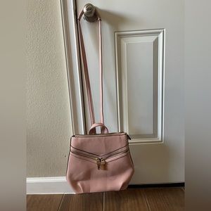 Blush purse. Backpack or shoulder strap